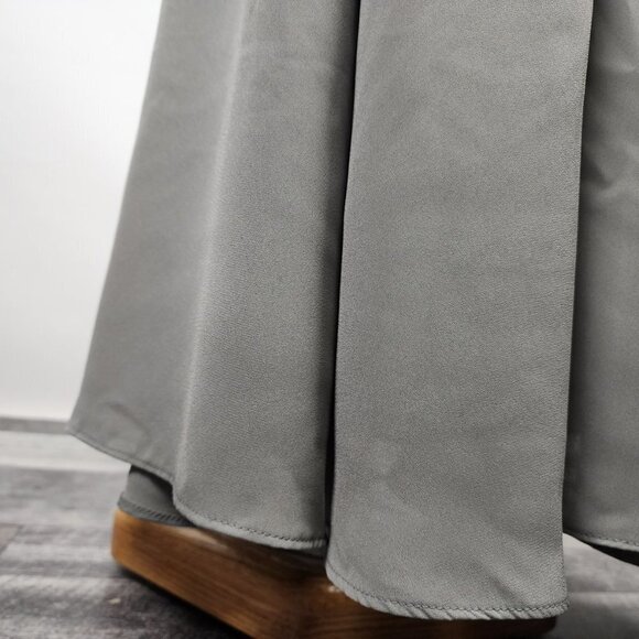 Show Me Your MUMU Grey Chiffon Long Gown Size S - Picture 9 of 11